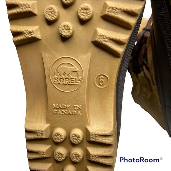 Sorel Badger Waterproof Winter Boots Tan/Brown Size 6 - Picture 9 of 10